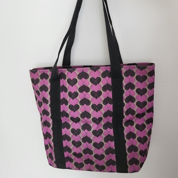 Dickies Black and Purple Heart Tote Bag - Picture 2 of 3